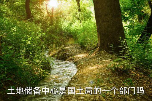土地儲備中心是國土局的一個部門嗎