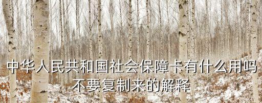 社?？ㄊ鞘裁匆馑?，社會保險卡是什么意思