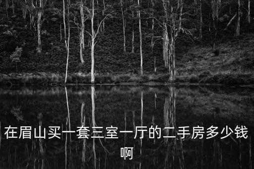 眉山二手房，眉山目前的二手房市場(chǎng)怎么樣價(jià)格