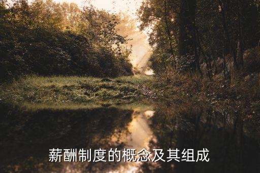 薪酬制度的概念及其組成