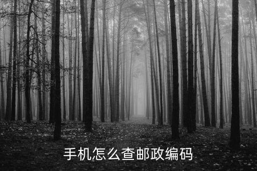 手機(jī)查，手機(jī)怎么查郵政編碼