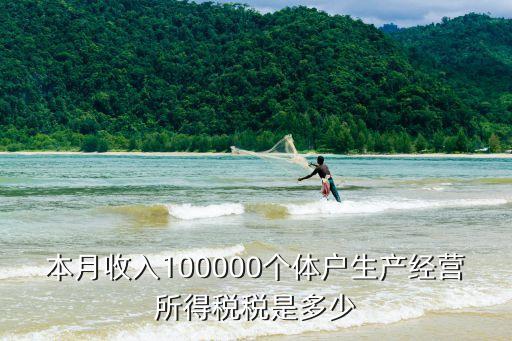 本月收入100000個(gè)體戶生產(chǎn)經(jīng)營(yíng)所得稅稅是多少