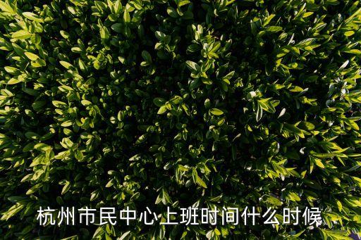 市民中心幾點上班，請問政務大廳的工作人員幾點上班