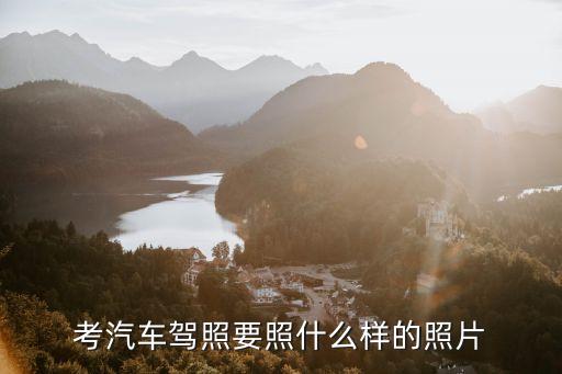 考汽車駕照要照什么樣的照片