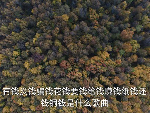 有錢沒錢騙錢花錢要錢給錢賺錢紙錢還錢銅錢是什么歌曲