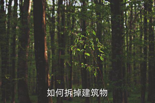 如何拆掉建筑物