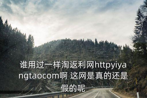 一樣淘，wwwtaogengduocom這個(gè)網(wǎng)站是干什么的