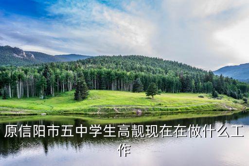 高靚，原信陽市五中學(xué)生高靚現(xiàn)在在做什么工作