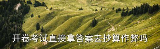 抄答案，考試時(shí)可不可以抄答案