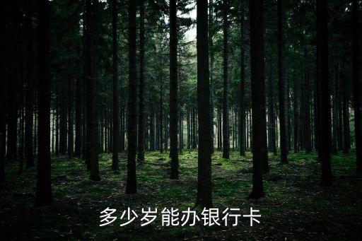 銀行卡多大年齡可以辦，多大可以辦銀行卡