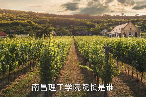 南昌理工學(xué)院院長是誰