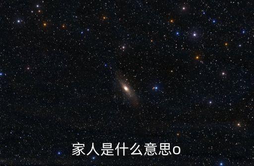 家人是什么意思o