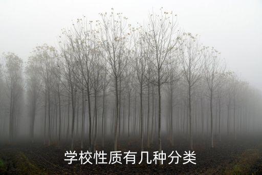 學(xué)校性質(zhì)有幾種分類