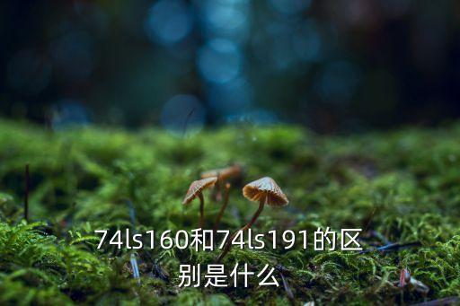 74ls160和74ls191的區(qū)別是什么
