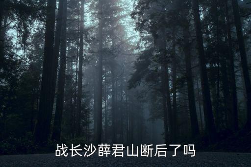 薛君山，戰(zhàn)長沙薛君山怎么死的