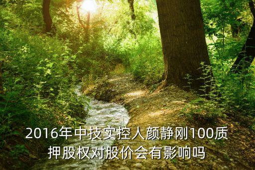 2016年中技實控人顏靜剛100質押股權對股價會有影響嗎