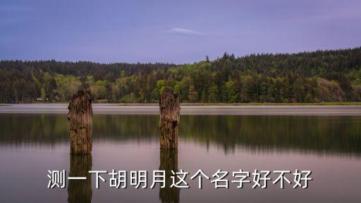 測一下胡明月這個名字好不好