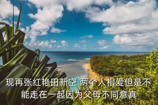 現(xiàn)再張紅艷田新空 兩個人相愛但是不能走在一起因為父母不同意真