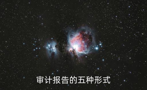 審計(jì)報(bào)告的五種形式