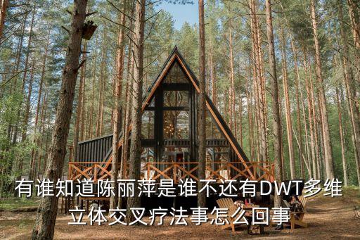 有誰(shuí)知道陳麗萍是誰(shuí)不還有DWT多維立體交叉療法事怎么回事