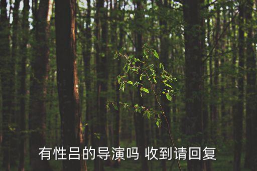 有性呂的導(dǎo)演嗎 收到請(qǐng)回復(fù)