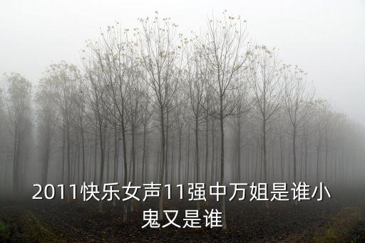 2011快樂女聲11強中萬姐是誰小鬼又是誰