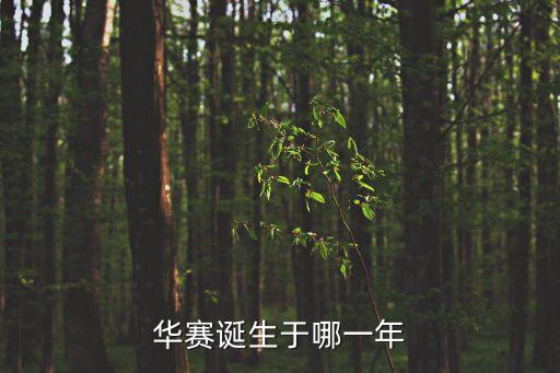 華賽，華賽誕生于哪一年