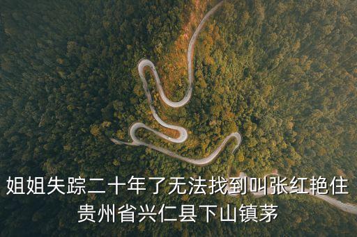 姐姐失蹤二十年了無法找到叫張紅艷住貴州省興仁縣下山鎮(zhèn)茅