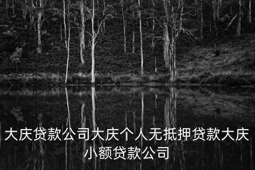 大慶貸款公司大慶個(gè)人無抵押貸款大慶小額貸款公司