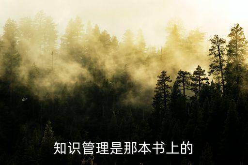 知識(shí)管理是那本書上的