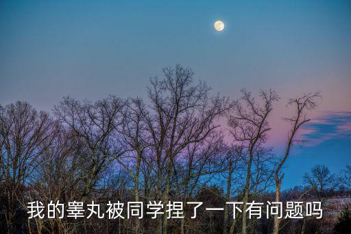 我的睪丸被同學(xué)捏了一下有問題嗎