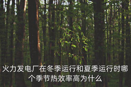 火力發(fā)電廠(chǎng)在冬季運(yùn)行和夏季運(yùn)行時(shí)哪個(gè)季節(jié)熱效率高為什么