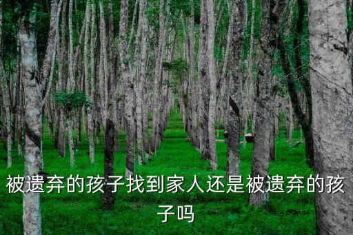 被拋棄的孩子，被遺棄的孩子找到家人還是被遺棄的孩子嗎