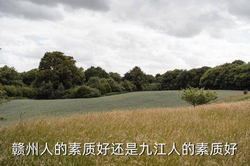 贛州人，贛州人的素質(zhì)好還是九江人的素質(zhì)好