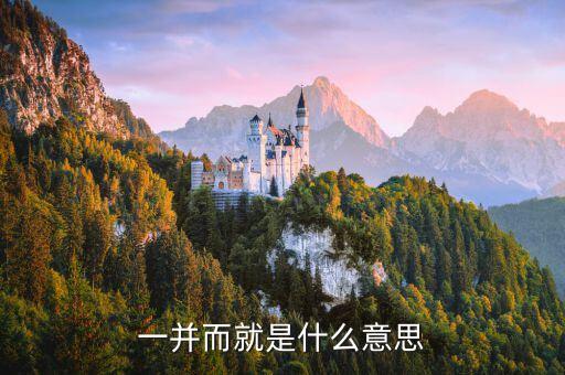 一并而就是什么意思