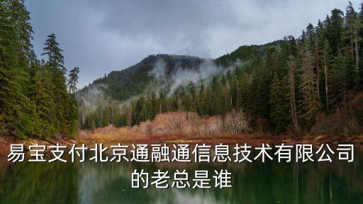 易寶支付北京通融通信息技術(shù)有限公司的老總是誰(shuí)