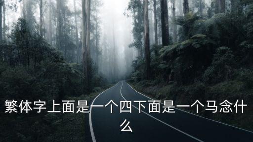 繁體字上面是一個(gè)四下面是一個(gè)馬念什么