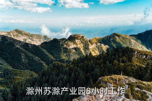 滁州蘇滁產(chǎn)業(yè)園8小時工作
