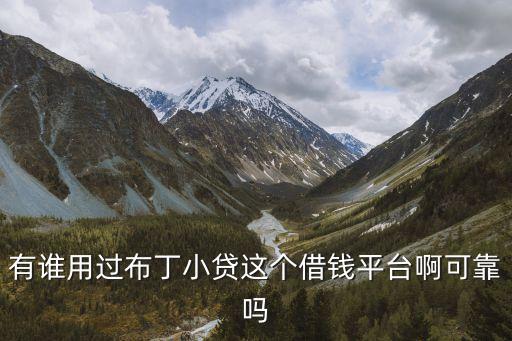 布丁小貸，有誰(shuí)用過(guò)布丁小貸這個(gè)借錢(qián)平臺(tái)啊可靠嗎