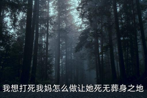 我想打死我媽怎么做讓她死無葬身之地