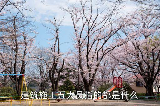 建筑五大員，建筑施工五大員指的都是什么