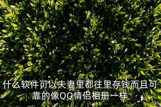 情侶存錢app，現(xiàn)在有一種情侶一起理財?shù)腁PP是嗎具體是怎么做到的