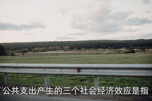 公共支出產(chǎn)生的三個(gè)社會(huì)經(jīng)濟(jì)效應(yīng)是指
