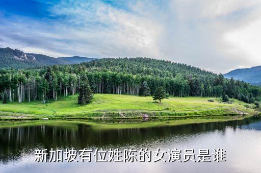 陳麗萍，新加坡有位姓陳的女演員是誰