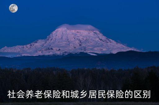 社會(huì)養(yǎng)老保險(xiǎn)和城鄉(xiāng)居民保險(xiǎn)的區(qū)別