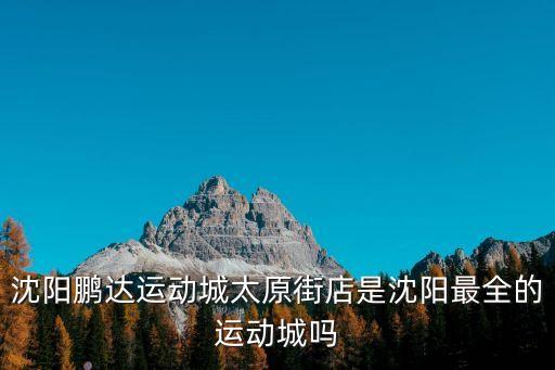 沈陽鵬達(dá)運(yùn)動(dòng)城太原街店是沈陽最全的運(yùn)動(dòng)城嗎