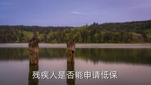 殘疾人低保，殘疾人低保怎樣申請