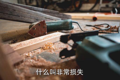 非常損失，什么叫非常損失