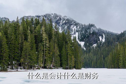 會計財務(wù)，什么叫做會計什么叫做財務(wù)