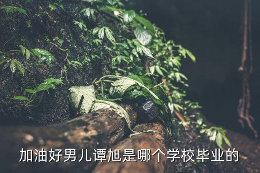 譚旭，加油好男兒譚旭是哪個學校畢業(yè)的